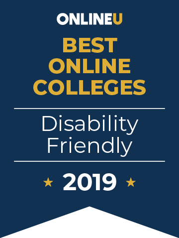 2019 Best Online Colleges for Students with Disabilities Badge