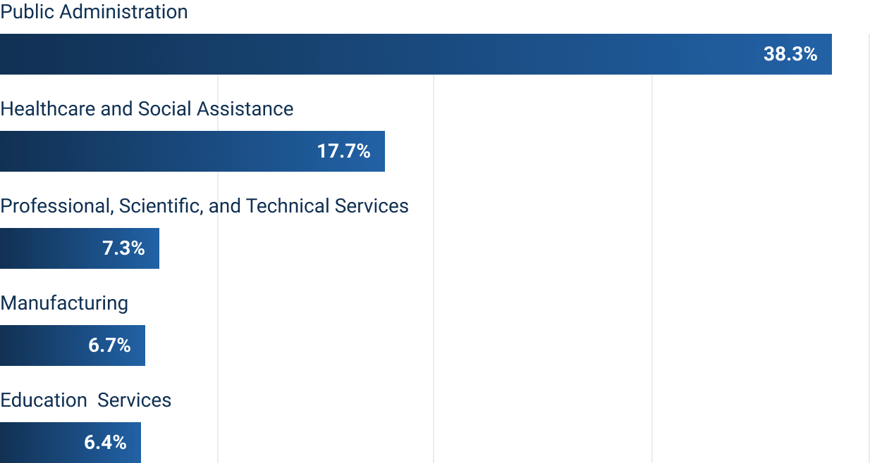 Top industries for Excelsior alumni