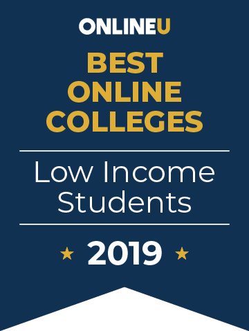 2019 Best Online Colleges for Low-Income Students Badge