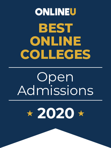 2020 Best Online Open Admissions Schools Badge