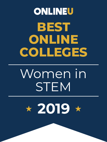 2019 Best Online Colleges Supporting Women in STEM Badge