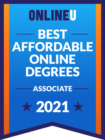 2021 Most Affordable Associate Degrees Badge