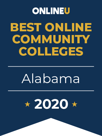 2020 Best Online Community Colleges in Alabama Badge
