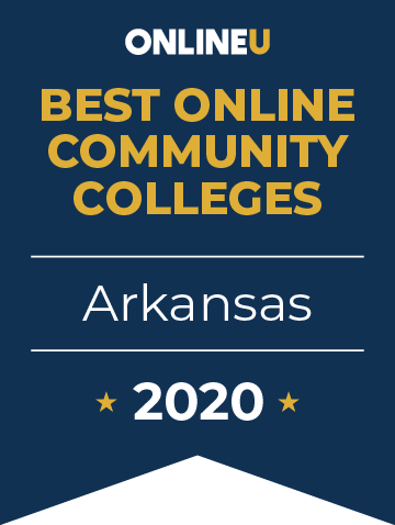 2020 Best Online Community Colleges in Arkansas Badge