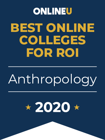 2020 Best Online Colleges Offering Bachelor's in Anthropology Badge