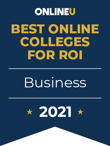 2021 Best Online Colleges Offering Bachelor's Degrees in Business Badge