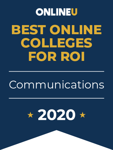 2020 Best Online Colleges Offering Bachelor's in Communications Badge