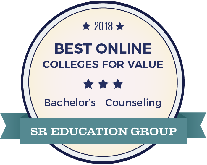 Counseling-Top Online Colleges-2018-Badge