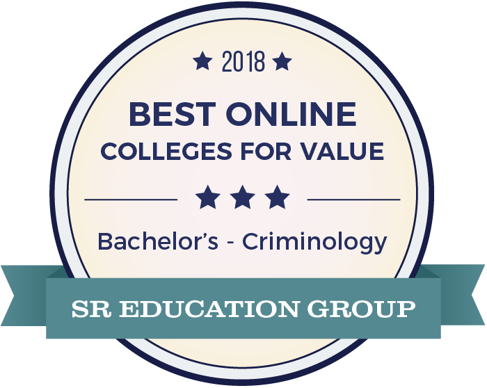 Criminology-Top Online Colleges-2018-Badge