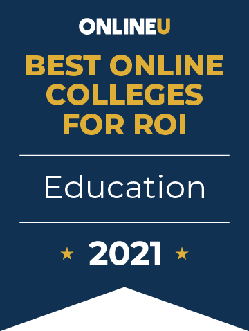 2021 Best Online Colleges Offering Bachelor's Degrees in Education Badge