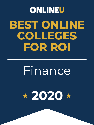 2020 Best Online Colleges Offering Bachelor's in Finance Badge