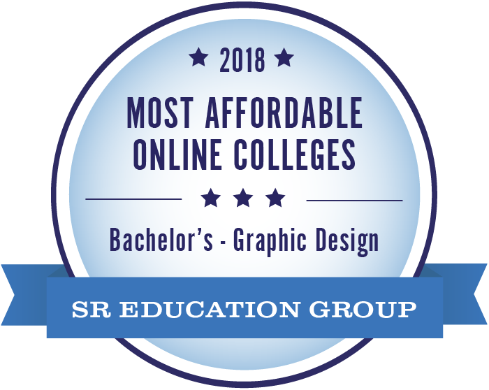 Graphic Design-Most Affordable Online Colleges-2018-Badge