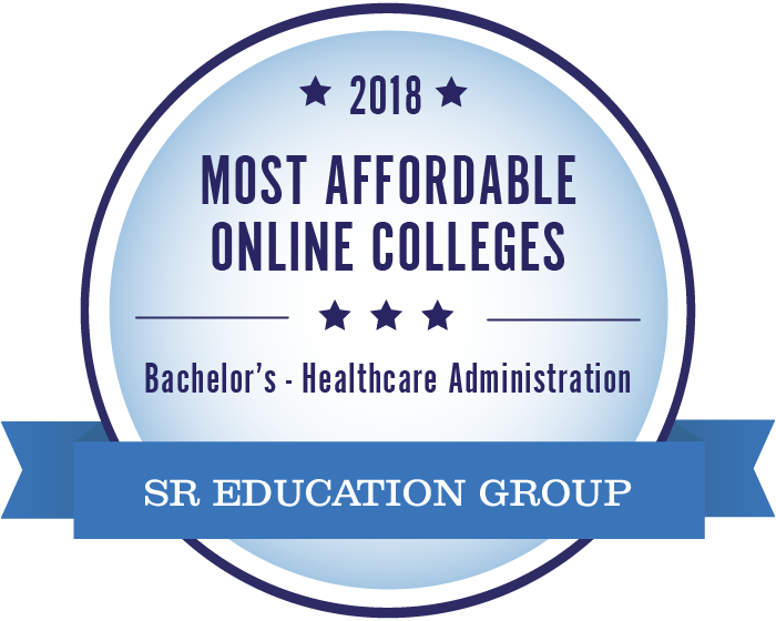 Healthcare Administration-Most Affordable Online Colleges-2018-Badge