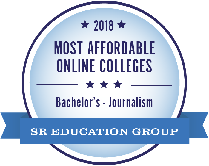 Journalism-Most Affordable Online Colleges-2018-Badge
