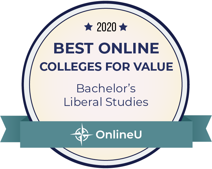 2020 Best Online Colleges Offering Bachelor's in Liberal Studies Badge