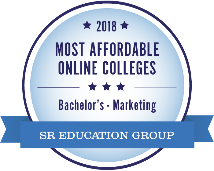Marketing-Most Affordable Online Colleges-2018-Badge