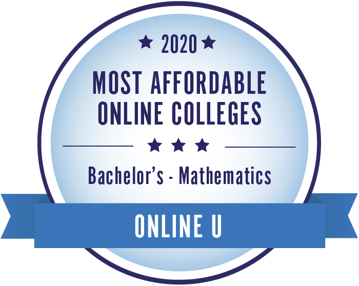 2020 Most Affordable Mathematics Bachelors Degrees Badge