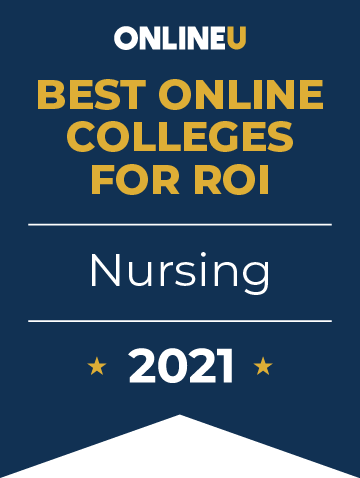 2021 Best Online Colleges Offering Bachelors in Nursing Badge
