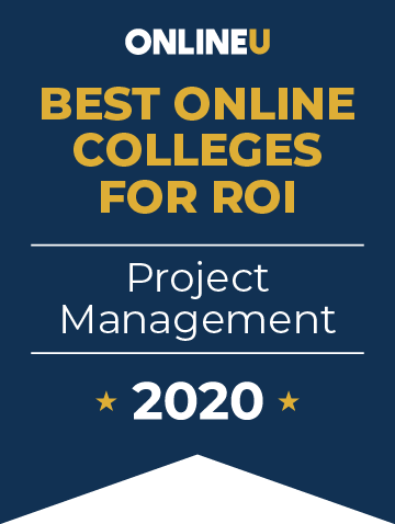 2020 Best Online Colleges Offering Bachelor's in Project Management Badge