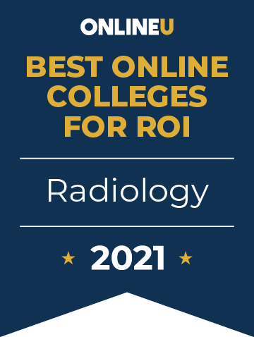 2021 Best Online Colleges Offering Bachelor's Degrees in Radiology Badge