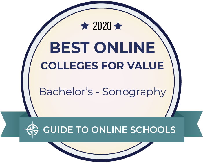 2020 Best Online Colleges Offering Bachelor's in Sonography Badge