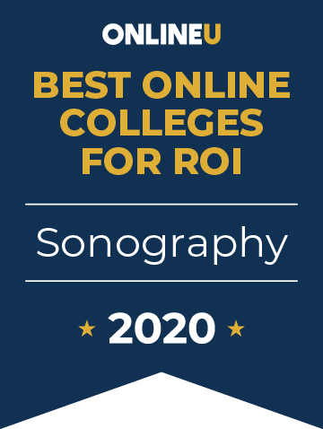 2020 Best Online Colleges Offering Bachelor's in Sonography Badge