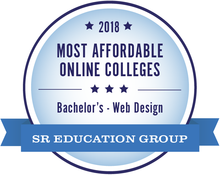 Web Design-Most Affordable Online Colleges-2018-Badge