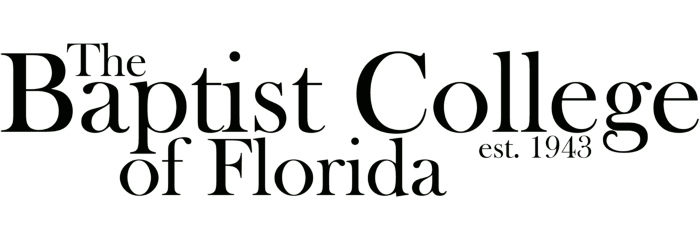 The Baptist College of Florida logo