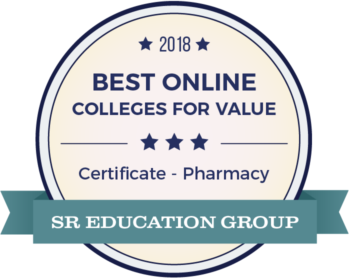 Pharmacy-Top Online Colleges-2018-Badge