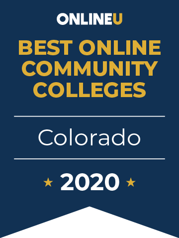 2020 Best Online Community Colleges in Colorado Badge