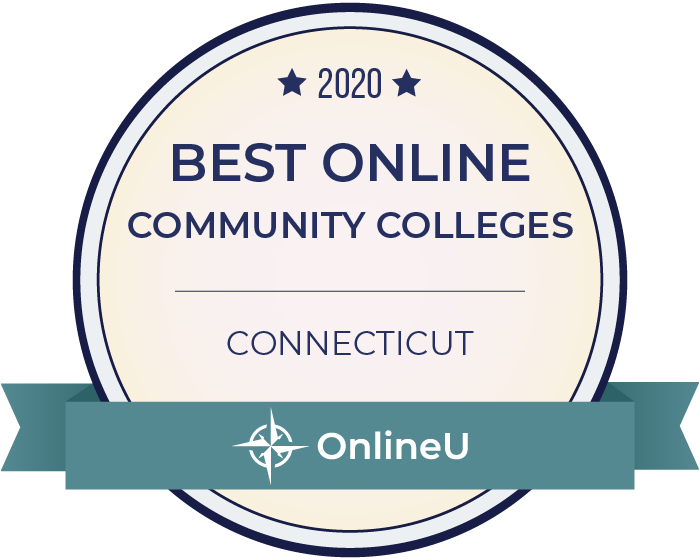 2020 Best Online Community Colleges in Connecticut Badge