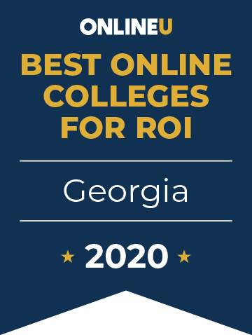 2020 Best Online Colleges in Georgia Badge