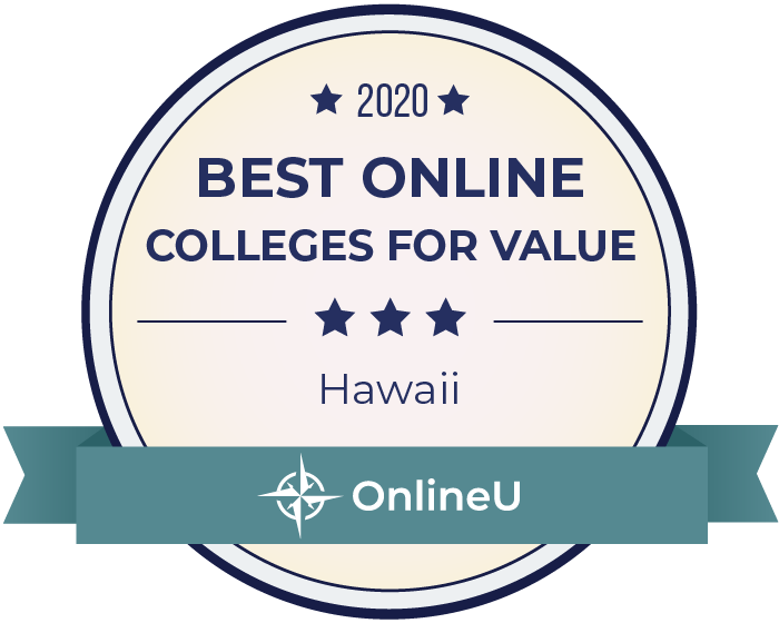 2020 Best Online Colleges in Hawaii Badge