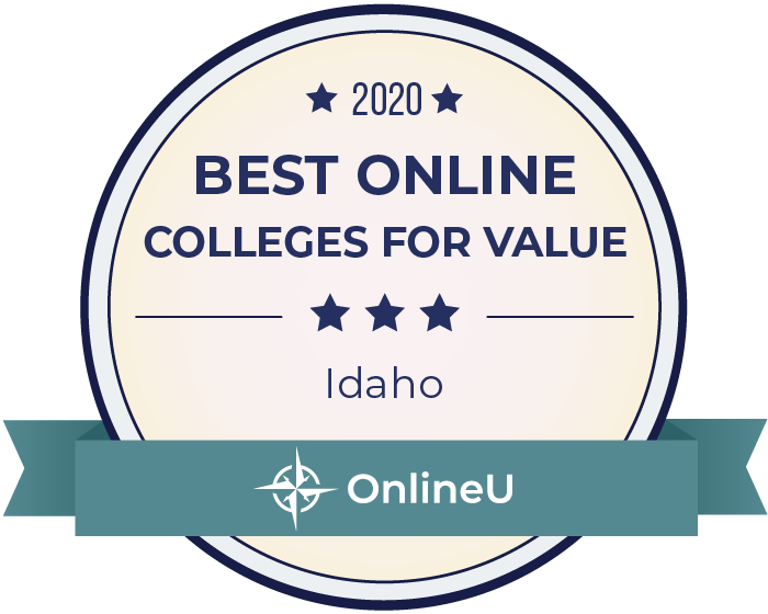 2020 Best Online Colleges in Idaho Badge