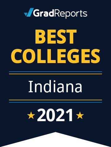 2021 Best Colleges in Indiana Badge