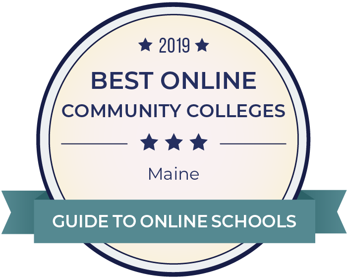 2019 Best Online Community Colleges in maine Badge