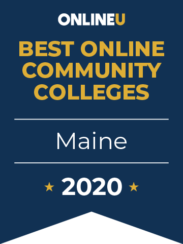 2020 Best Online Community Colleges in Maine Badge