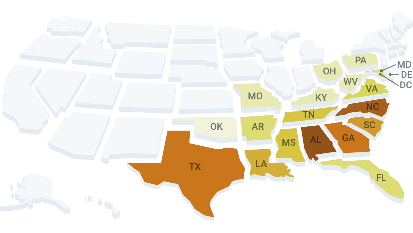 Which States have the Most HBCUs?