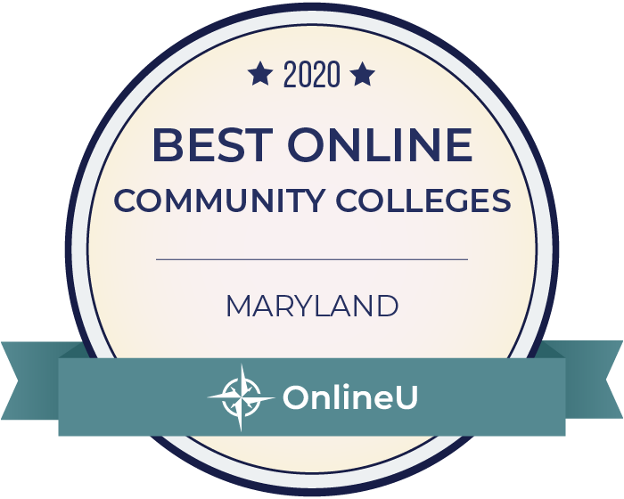 2020 Best Online Community Colleges in Maryland Badge