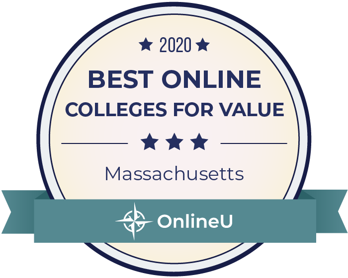 2020 Best Online Colleges in massachusetts Badge