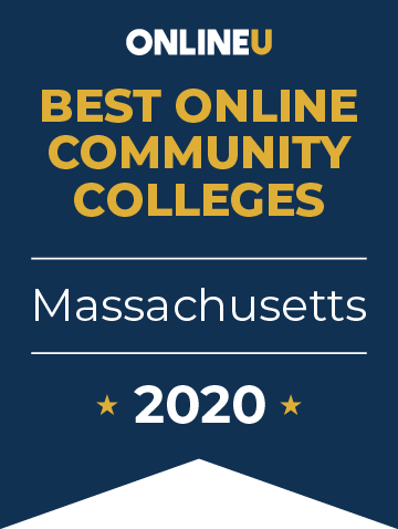 2020 Best Online Community Colleges in Massachusetts Badge