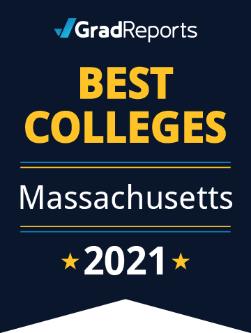 2021 Best Colleges in Massachusetts Badge