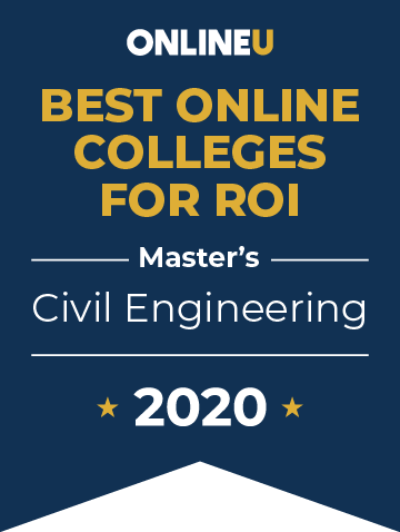 2020 Best Online Master's in Civil Engineering Badge