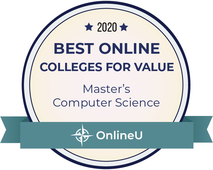 2020 Best Online Master's in Computer Science Badge