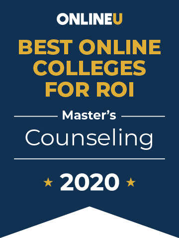 2020 Best Online Master's in Counseling Badge