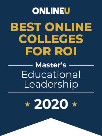 2020 Best Online Master's in Educational Leadership Badge