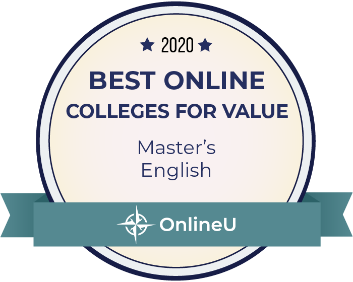 2020 Best Online Master's in English Badge