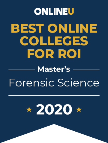 2020 Best Online Master's in Forensic Science Badge
