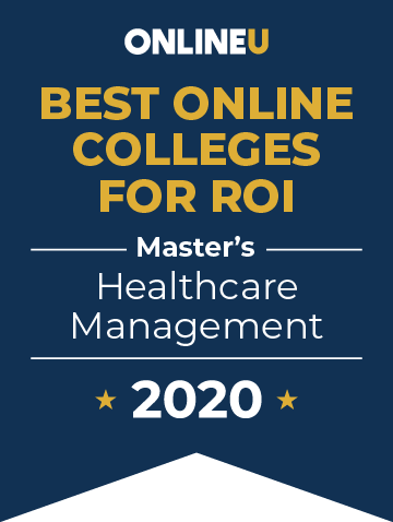 2020 Best Online Master's in Healthcare Management Badge