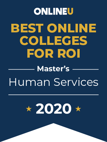 2020 Best Online Master's in Human Services Badge